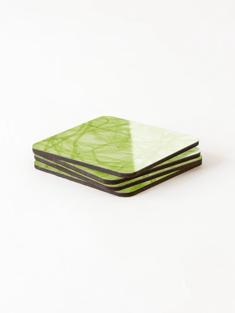 Thumbnail 4 of 5, Coasters (Set of 4), Green Fiber designed and sold by Ragulee.