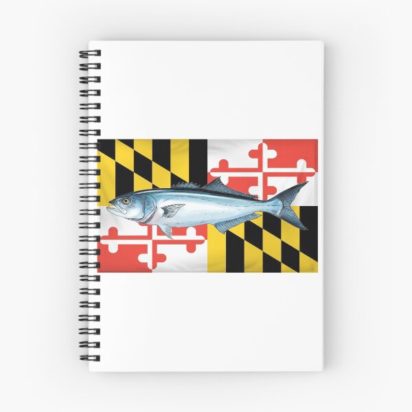 Item preview, Maryland Flag Bluefish  designed and sold by baybranded.