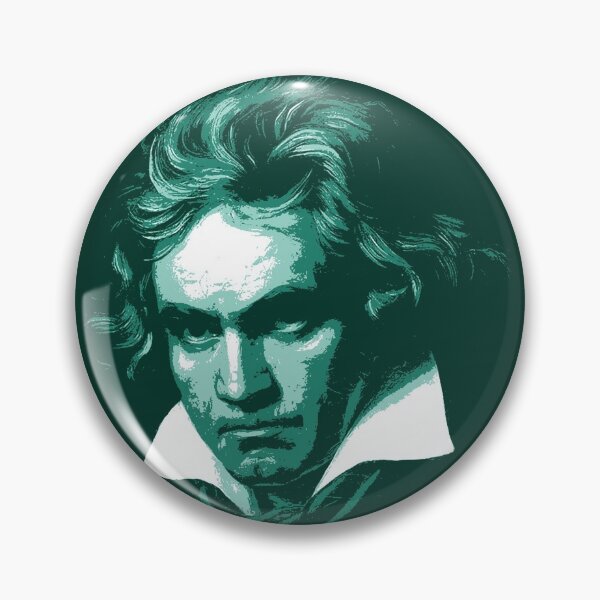 Item preview, Ludwig van Beethoven Teal Portrait designed and sold by zavadadesigns.