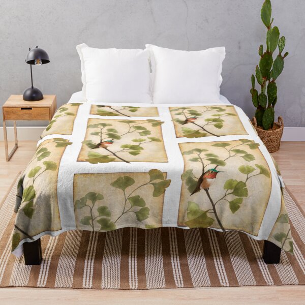 Item preview, Hummingbird in the Ginkgo Tree designed and sold by Lyngianni.
