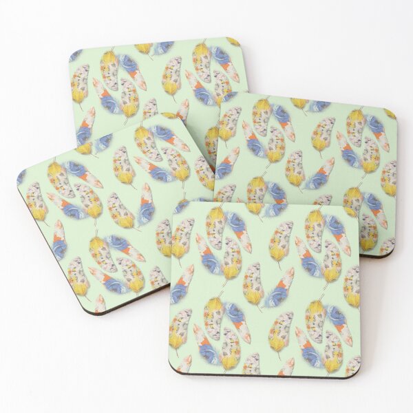 Item preview, Painted feathers pattern designed and sold by lalylaura.