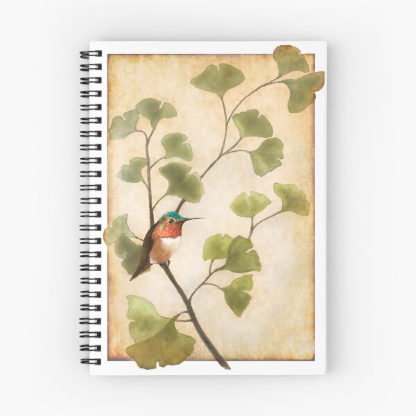 Item preview, Hummingbird in the Ginkgo Tree designed and sold by Lyngianni.