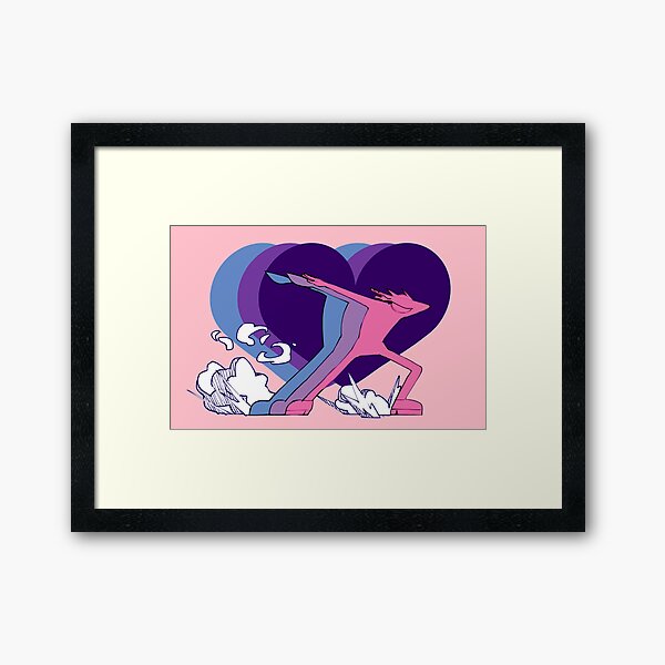 Garlic Dashing Into Your Heart Framed Art Print