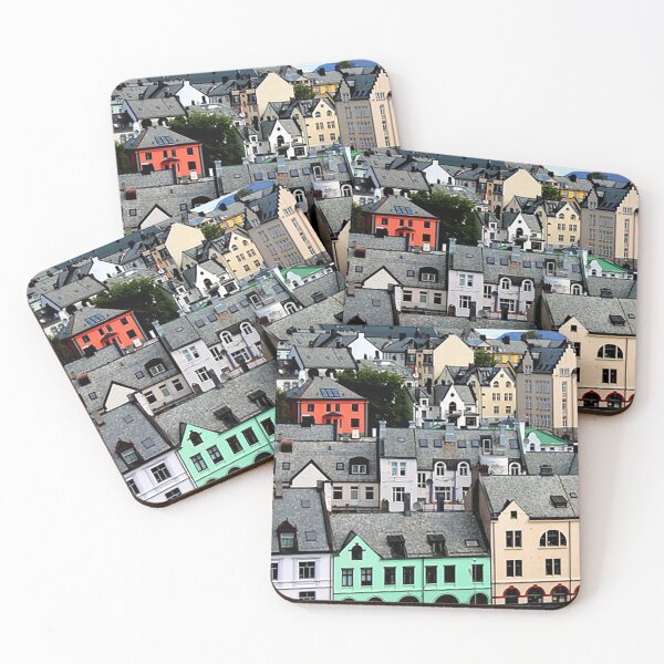 Item preview, Aerial view of a town in Norway, Architecture photo designed and sold by Nostrathomas66.
