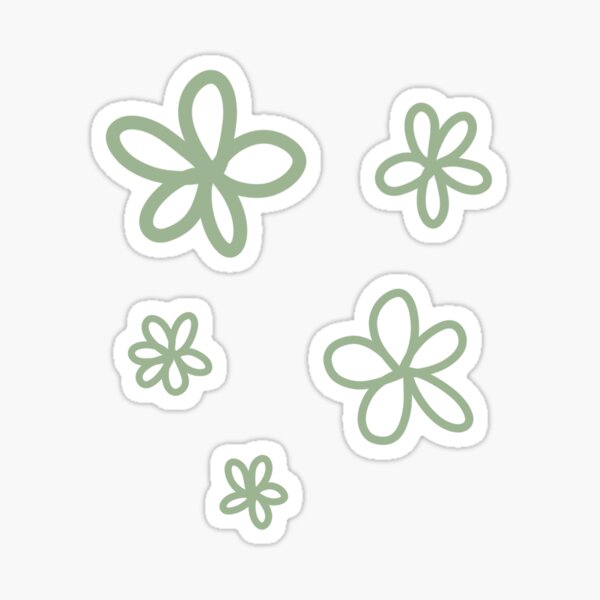 Item preview, Sage Doodle Flowers designed and sold by FlowerDesigns3.