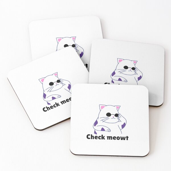 Item preview, Check Meowt | Cat Pun designed and sold by FlorielleFashion.