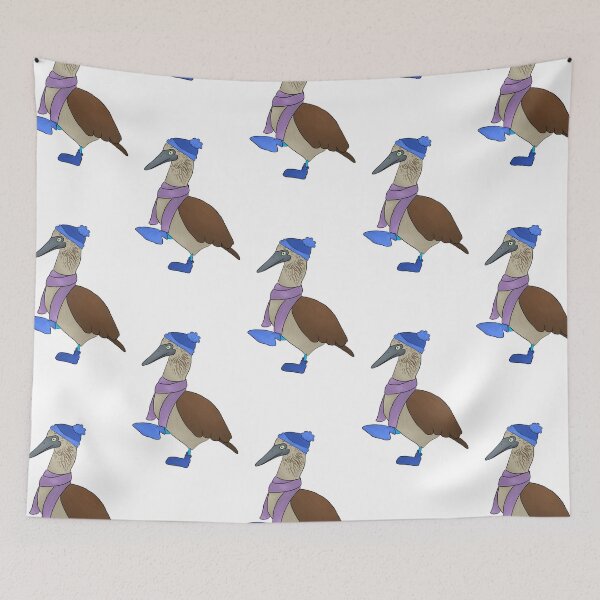 Item preview, Blue footed Booby in socks  designed and sold by ArtyZookeeper.
