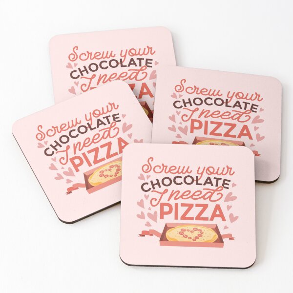 Item preview, screw chocolate pizza valentine funny  designed and sold by Gossip Rag.