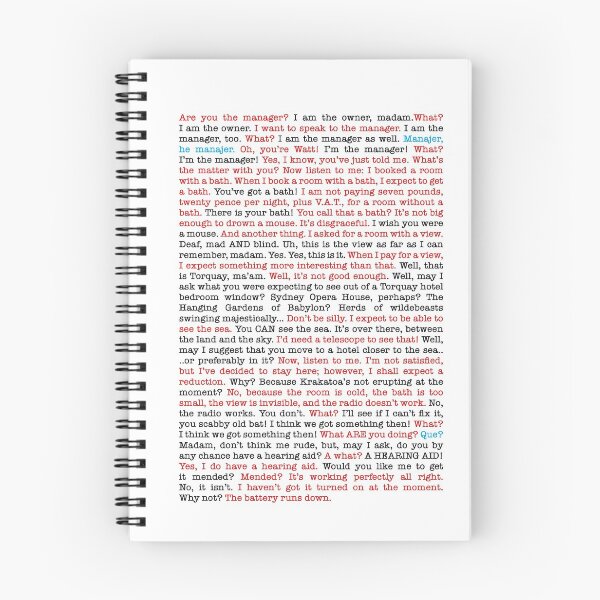 Item preview, Fawlty Towers Quote Mrs Richards designed and sold by Bhamgraphics.