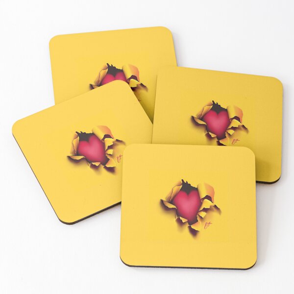 Item preview, Digital Heart Bursting Through Paper designed and sold by ArtbyBroghan.