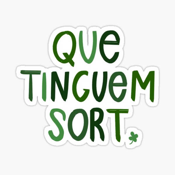 Vista previa del artículo con la obra «Que Tinguem Sort», diseñado y vendido por indiramidha.