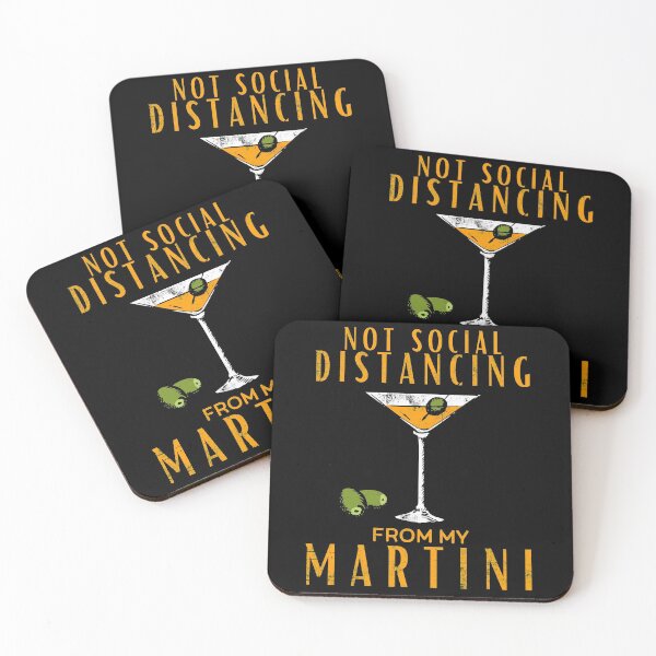 Item preview, Not Social Distancing from my Martini - Funny Drinking Design Distressed designed and sold by Adonalyn.