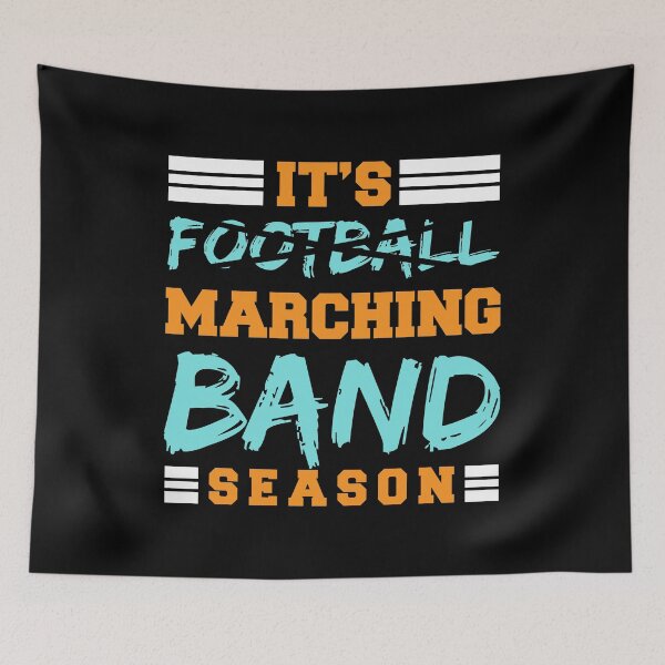 Item preview, It's Football Marching Band Season Musical Instrument Sports Quarterback Field Sports Game Athlete Player Guard Tee designed and sold by shirti.