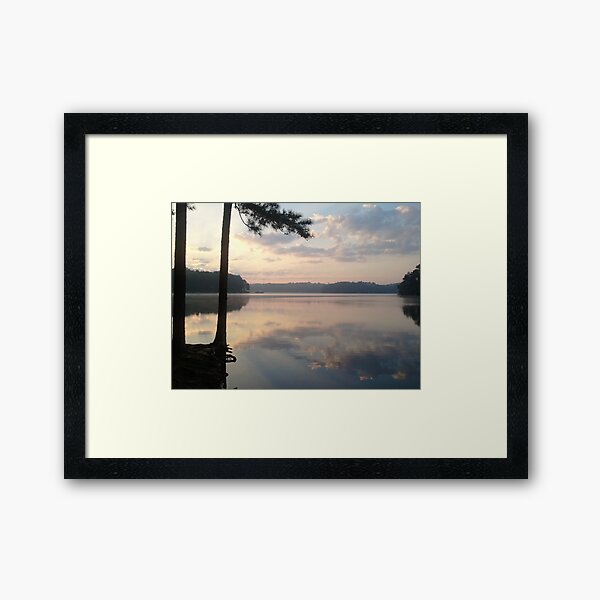 Rest Area Reflection Framed Art Print
