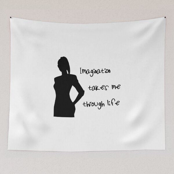 Artikelvorschau, Imagination Takes Me Through Life Phantasie Zitate Sprüche Shirt entworfen und verkauft von Paulina Vanlife.