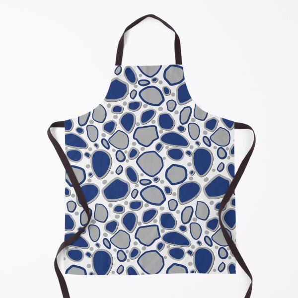 Item preview, Falling Rocks and Boulders - Indigo-Blue and Grey designed and sold by ArtandPatterns1.