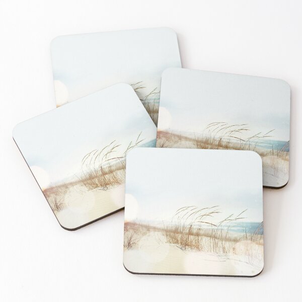 Item preview, Dune grasses on the beach with bokeh designed and sold by soupstock.