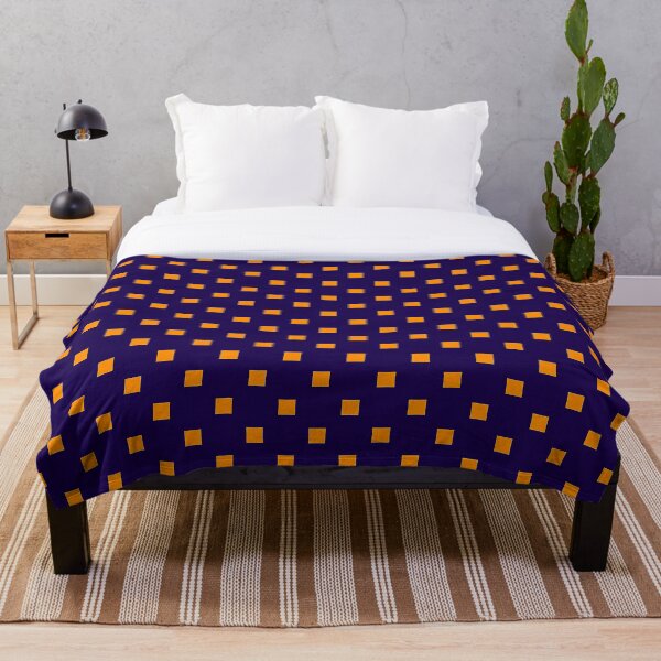 Item preview, Dark Violet Orange Squared Pattern designed and sold by Rivercoatl.