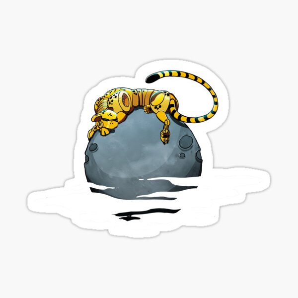 Moon Kitty - Whiteout Sticker