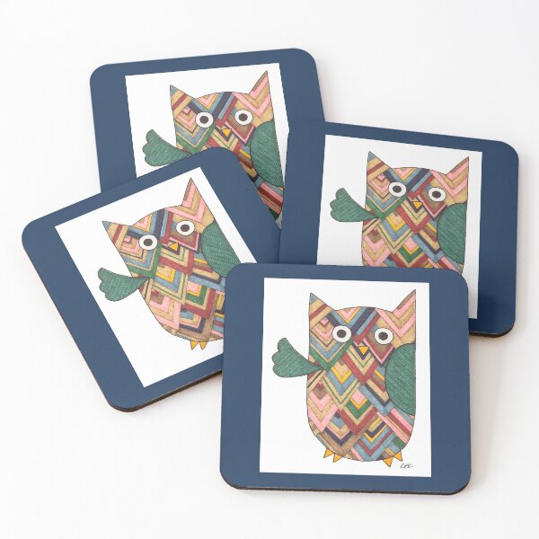 Item preview, Waving Owl #1 designed and sold by ErinBrieArt.