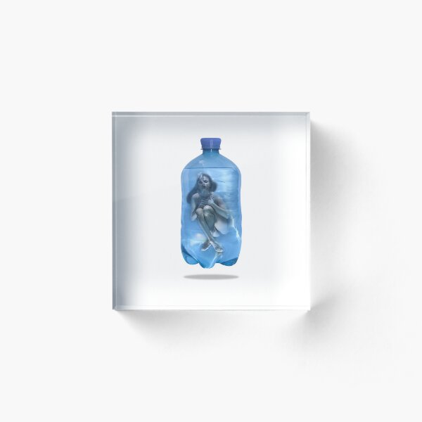 Bottles of Post Blue Agony Acrylic Block