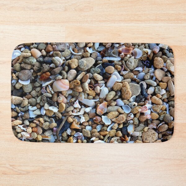 Item preview, Pebble colored beaches & Bath Mats designed and sold by sea-waves.
