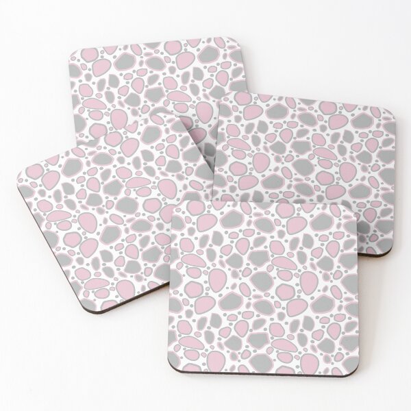 Item preview, Falling Rocks and Boulders in Bubblegum Pink designed and sold by ArtandPatterns1.
