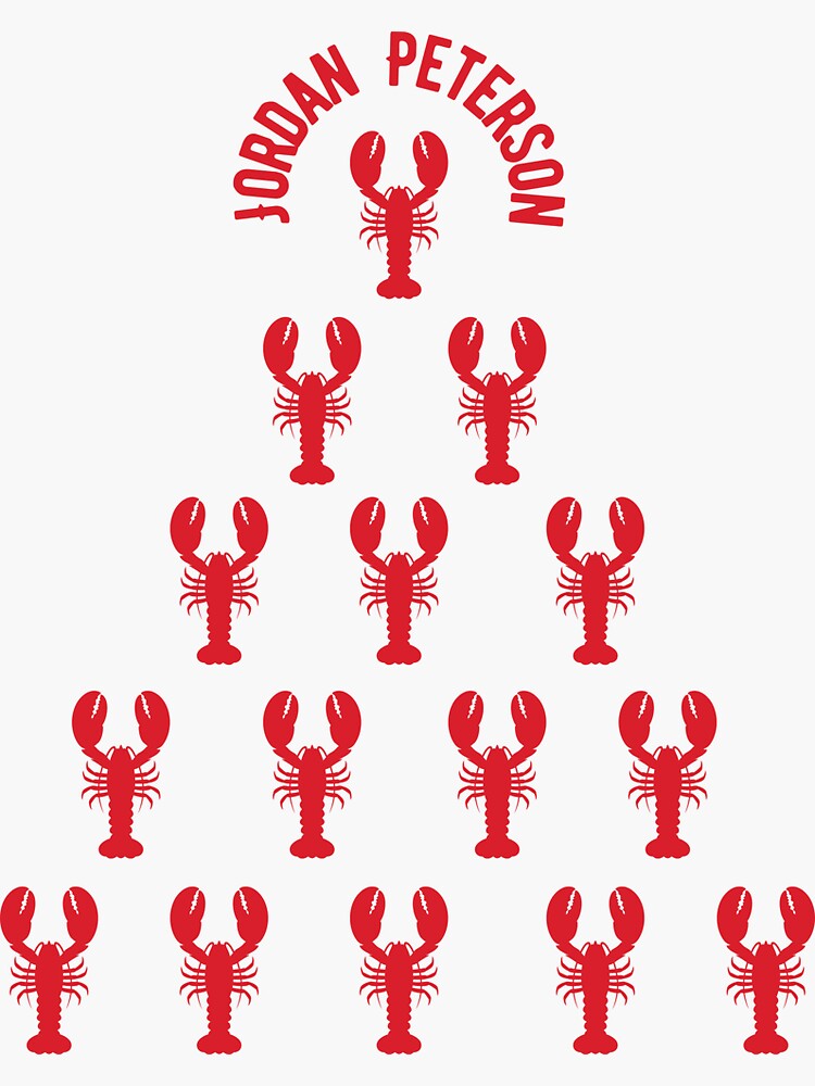 "Jordan Peterson Top of The Lobster Hierarchy" Sticker for Sale by