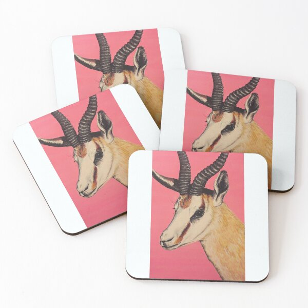 Item preview, Pink Springbok Portrait designed and sold by MelHillery.