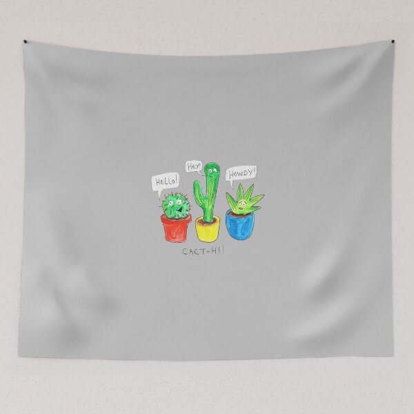Item preview, Cactus Hi: daily doodle design  designed and sold by Hannah's  Doodles.
