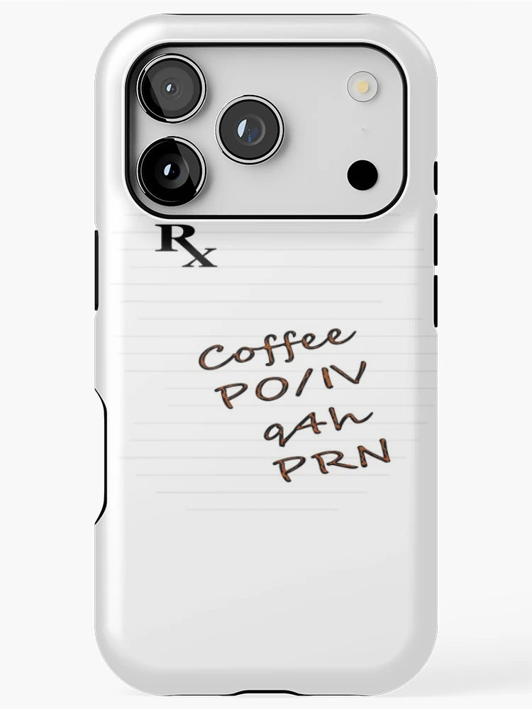 Thumbnail 1 of 4, iPhone Case, Coffee Rx designed and sold by gracefullizard.