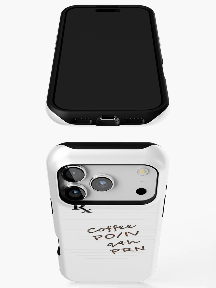 Thumbnail 3 of 4, iPhone Case, Coffee Rx designed and sold by gracefullizard.