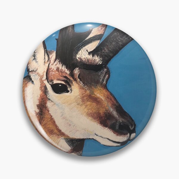 Item preview, Blue Pronghorn Portrait designed and sold by MelHillery.
