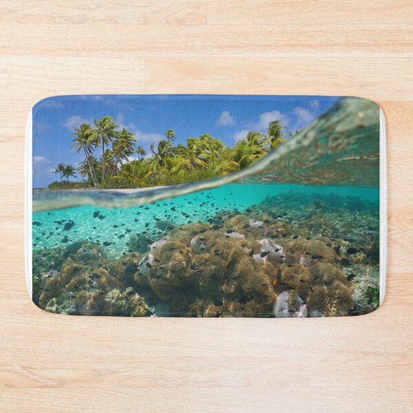 Item preview, Tropical seascape split view over-under water designed and sold by Seaphotoart.
