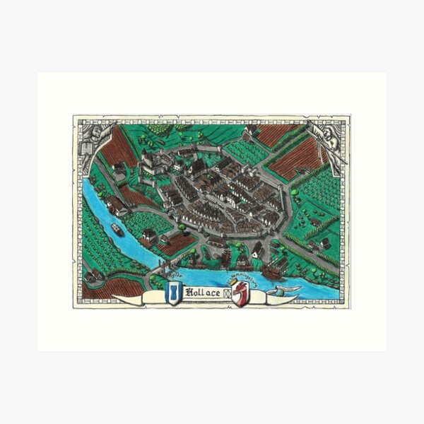 The City of Hollace - Isometric Art Print