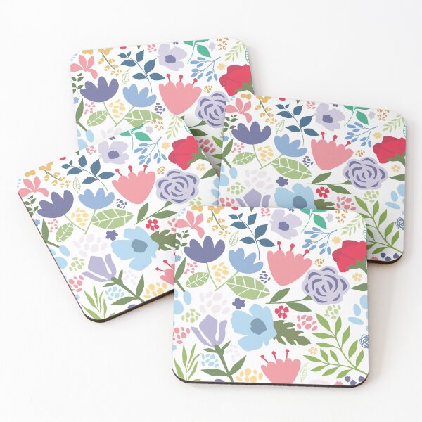 Item preview, Spring Floral Repeating Pattern Print designed and sold by LouiseFranksArt.