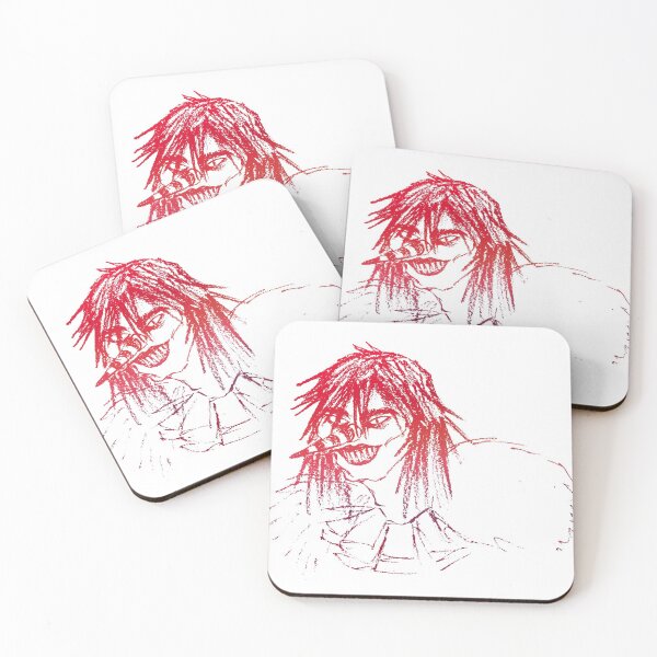 Item preview, "Laughing Jack" the laughing Jack Creepypasta Fanart (red-white) designed and sold by kuraimochi.