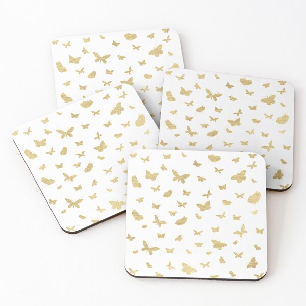 Item preview, Gold butterfly pattern designed and sold by SJAPhoto.