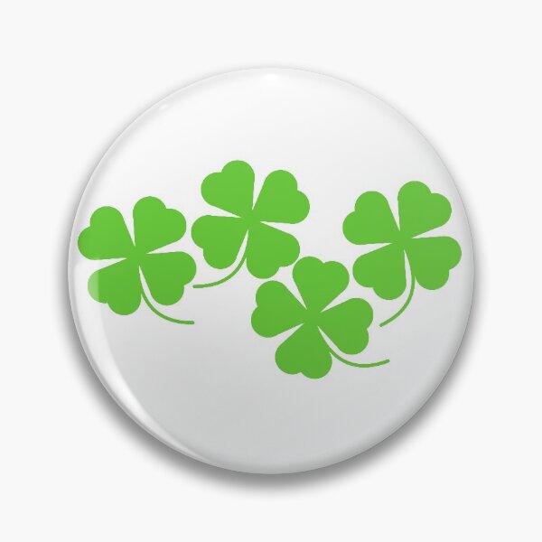 Item preview, Four Leaf Lucky Clover Shamrock Clusters in White Background designed and sold by Kelly Leung.
