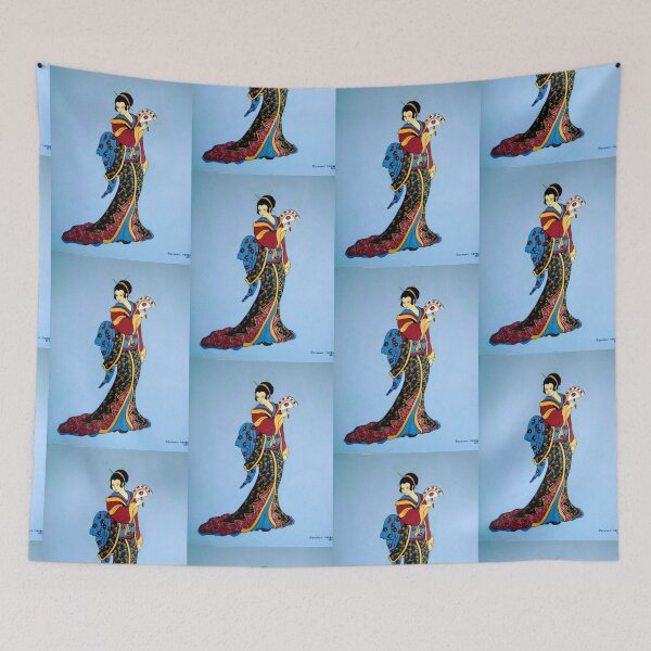 Item preview, Geisha with a fan designed and sold by Shulie1.