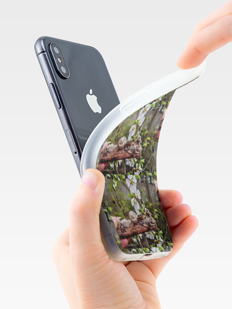 Alternate view of The garden snail (Helix aspersa) By Yannis Lobaina iPhone Case & Cover