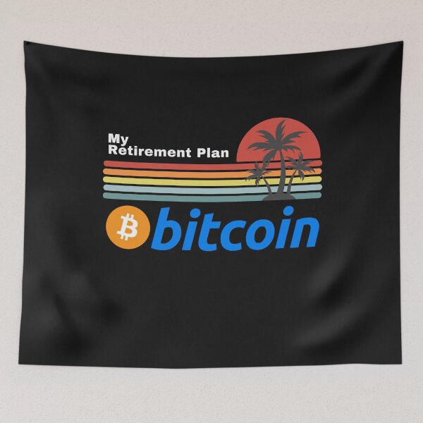 Item preview, My Retirement Plan - Bitcoin Digital Blue designed and sold by Cryptohaven.