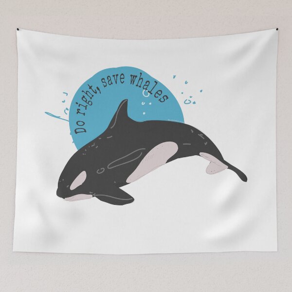 Item preview, Do right, save whales! designed and sold by FaunaGallery.