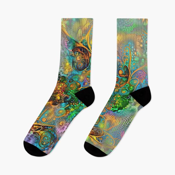 Item preview, Deepdream floral fractalize space abstraction designed and sold by blackhalt.