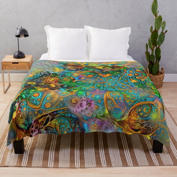 Item preview, Deepdream floral fractalize space abstraction designed and sold by blackhalt.