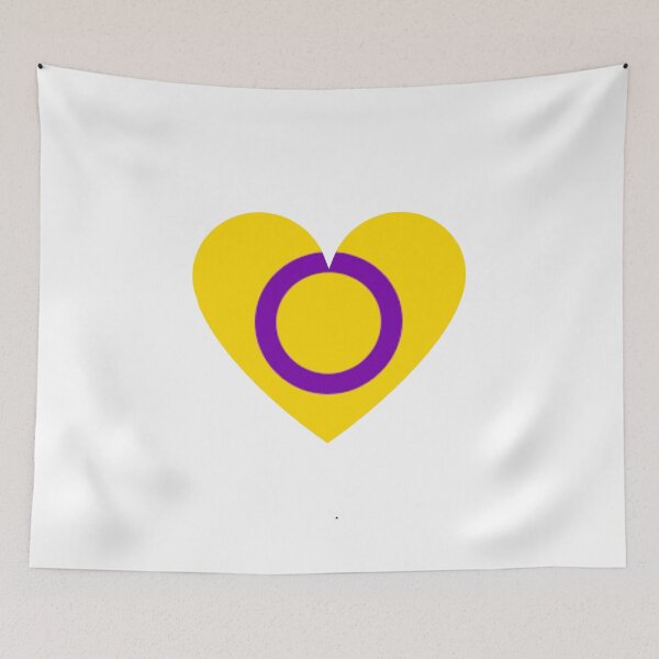 Item preview, Pride Flag Heart - Intersex Pride - White Background designed and sold by thesassypanda.