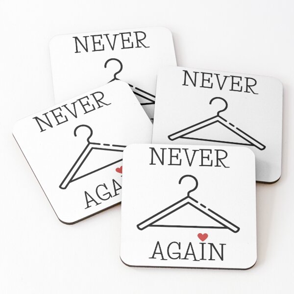 Item preview, Never again pro choice coat hanger white designed and sold by daguilon.