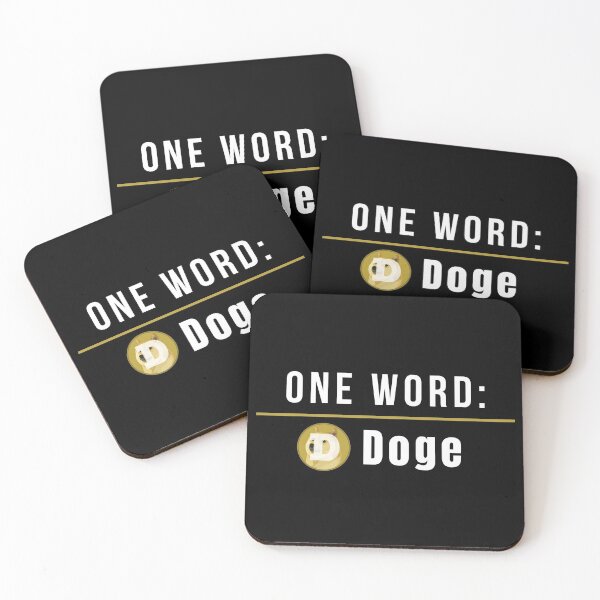 Item preview, One Word - Doge designed and sold by Cryptohaven.
