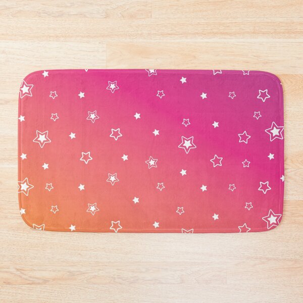 Item preview, Strawberry Slushie Pink Orange Stars Pattern  designed and sold by PuddleofStars.