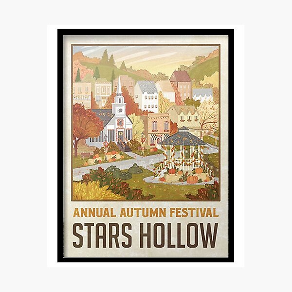 Stars Hollow Autumn Festival Poster T Shirt Photographic Print